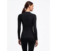 FALKE Maglietta da Donna con Strato Massimo Caldo, Scollo Rotondo, W L/s, Materiale Funzionale ad Asciugatura Rapida, 1 Pezzo, Nero, 3000 Trend, XS