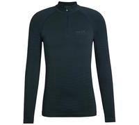 FALKE Maglietta da Uomo con Strato di Baselayer, Maximum Warm High Zip Neck M L/s Sh, Materiale Funzionale ad Asciugatura Rapida, 1 Pezzo, Verde Holly 7385 Trend