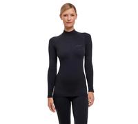 FALKE Warm Turtleneck W L/s Sh Filo Funzionale Asciugatura Rapida 1 Pezzo, Maglia Donna, Nero Black 3000, XS