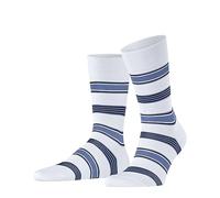 FALKE Marina Stripe M So cotone fantasia 1 paio, Calzini Uomo, Bianco White 2000, 43-44