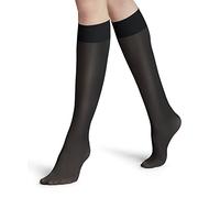 FALKE Matt Deluxe 20 DEN W Kh trasparenti velati tinta unita 1 paio, Calzini lunghi Donna, Grigio Graphite 3146, 35-38