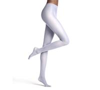 Falke Matt Deluxe 30 DEN W Ti trasparenti velati tinta unita 1 pezzo, Collant Donna, Bianco White 2209, M
