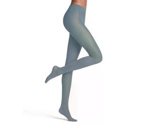 FALKE Matt Deluxe 30 DEN W Ti trasparenti velati tinta unita 1 pezzo, Collant Donna, Blu Monument 6592, L