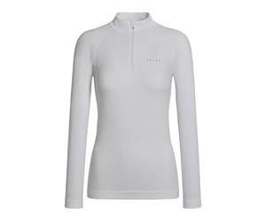 FALKE Maximum 2860 Trend - Maglia da Donna con Scollo a Zip Alta W L/s, Materiale Funzionale ad Asciugatura Rapida, 1 Pezzo, Bianco Bianco 2860 Trend