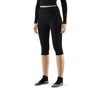 FALKE Maximum Warm 3/4 W Ti filo funzionale asciugatura rapida 1 pezzo, Calzamaglia Donna, Nero Black 3000, S