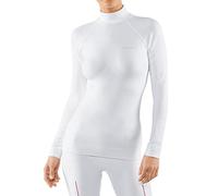FALKE Maximum Warm High Neck W L/s Sh filo funzionale asciugatura rapida 1 pezzo, Maglia Donna, Bianco White 2860, L