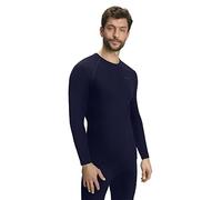 FALKE Maximum Warm Round Neck M L/S Sh Filo Funzionale Asciugatura Rapida, Maglia Uomo, Blu Space Blue 6116, M