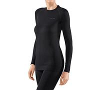 FALKE Maximum Warm Round Neck W L/S Sh Filo Funzionale Asciugatura Rapida, Maglia Donna, Nero Black 3000, L