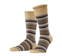FALKE Microblock M So cotone fantasia 1 paio, Calzini Uomo, Beige Country 4380, 41-42