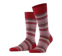 FALKE Microblock M So cotone fantasia 1 paio, Calzini Uomo, Rosso Red 8229, 43-44