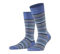 FALKE Microblock M So cotone fantasia 1 paire, Calzini Uomo, Blu Water 6550, 45-46