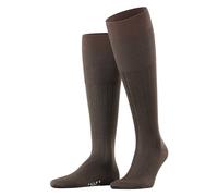 FALKE Milano M Kh cotone al ginocchio tinta unita 1 paio, Calzini lunghi Uomo, Marrone Brown 5930, 39-40