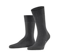FALKE Milano M So cotone fantasia 1 paio, Calzini Uomo, Grigio Anthracite Melange 3190, 43-44
