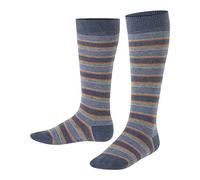FALKE Mixed Stripe Calzini Lunghi Unisex - Bambini Cotone Ner Blu Rossi Verdi Altri Colori Disponibili Fantasia Righe 1 Paio