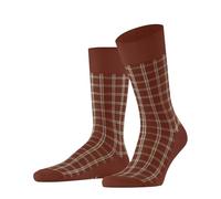 FALKE Modern Tailor M So cotone fantasia 1 paire, Calzini Uomo, Arancione Terra 8829, 43-46