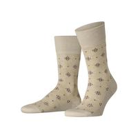 FALKE Mosaic Floor M So lino cotone fantasia 1 paio, Calzini Uomo, Beige Creme 2050, 39-40