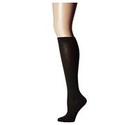 FALKE No. 1 W Kh cachemire seta lurex al ginocchio tinta unita 1 paio, Calzini lunghi Donna, Nero Black 3009, 37-38