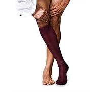 FALKE No. 10 M Kh cotone al ginocchio tinta unita 1 paio, Calzini lunghi Uomo, Rosso Barolo 8596, 41-42