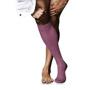 FALKE No. 10 M Kh cotone al ginocchio tinta unita 1 paio, Calzini lunghi Uomo, Rosso Rose 8680, 39-40