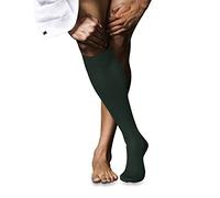 FALKE No. 10 M Kh cotone al ginocchio tinta unita 1 paio, Calzini lunghi Uomo, Verde Hunter Green 7441, 43-44