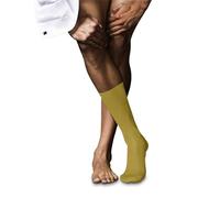 FALKE No. 10 M So cotone filo di Scozia tinta unita 1 paio, Calzini Uomo, Giallo Nugget 1222, 41-42