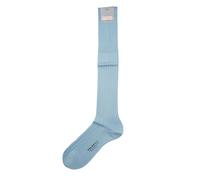 FALKE No.13 Calze Da Uomo Calzini 41-42 Blu Azzurro Sea Island NUOVO