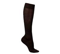 FALKE No. 3 W Kh lana seta al ginocchio tinta unita 1 paio, Calzini lunghi Donna, Grigio Anthracite Melange 3089, 39-40