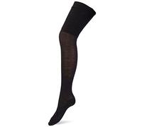 FALKE No. 3 W Ok lana seta sopra il ginocchio tinta unita 1 paio, Parigine Donna, Grigio Anthracite Melange 3089, 37-38
