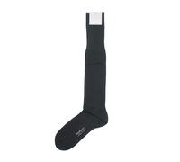 FALKE No.4 Calze Da Uomo 39-40 Grigio Scuro Anthracite 100% Seta Pura