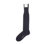 FALKE No.4 Calze Da Uomo 41-42 Blu Blu Scuro Dark Navy 100% Seta