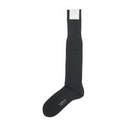 FALKE No.4 Calze Da Uomo 43-44 Grigio Scuro Anthracite 100% Seta Pura