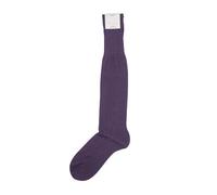 FALKE No.4 Calze Da Uomo 43 44 Viola 6730 Seta Pura 100% Seta