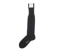FALKE No.4 Calze Da Uomo 45-46 Nero Uni 3000 Pure Silk 100% Seta