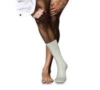 FALKE No. 4 M So seta tinta unita 1 paio, Calzini Uomo, Bianco Off-White 2040, 39-40