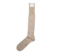 FALKE No.6 Calze Da Uomo 41 42 Beige Melange 4370 Lana Seta