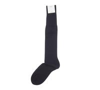 FALKE No.6 Calze Da Uomo 43-44 Blu Blu Scuro Dark Navy Lana Seta