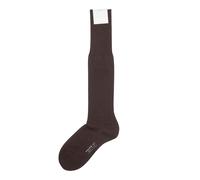 FALKE No.6 Calze Da Uomo 45-46 Marrone Scuro 5230 Lana Seta