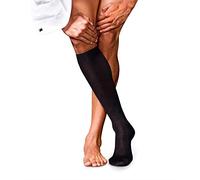FALKE No. 6 M Kh lana seta al ginocchio tinta unita 1 paio, Calzini lunghi Uomo, Nero Black 3000, 43-44