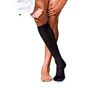 FALKE No. 6 M Kh lana seta al ginocchio tinta unita 1 paio, Calzini lunghi Uomo, Nero Black 3000, 45-46