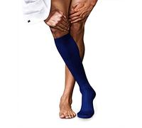 FALKE No. 7 M Kh lana al ginocchio tinta unita 1 paio, Calzini lunghi Uomo, Blu Royal Blue 6000, 39-40