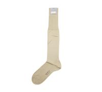 FALKE No.9 Calze Da Uomo 39-40 Beige Perla Fil D'Ecosse 100% Cotone NUOVO