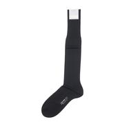 FALKE No.9 Calze Da Uomo 43-44 Nero Fil D'Ecosse 100% Cotone NUOVO