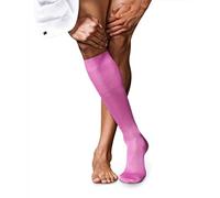 FALKE No. 9 M KH cotone al ginocchio tinta unita 1 paio, Calzini lunghi Uomo, Rosa (Peony 8042), 45-46