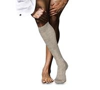 FALKE No. 9 M Kh Cotone Al Ginocchio Tinta Unita, Calzini lunghi Uomo, Beige Wheat Melange 4087, 39-40