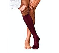 FALKE No. 9 M Kh Cotone Al Ginocchio Tinta Unita, Calzini lunghi Uomo, Rosso Barolo 8596, 43-44