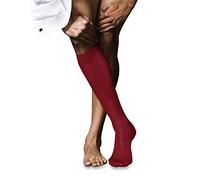 FALKE No. 9 M Kh Cotone Al Ginocchio Tinta Unita, Calzini lunghi Uomo, Rosso Cardinal 8156, 39-40