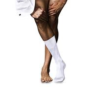 FALKE No. 9 M So cotone filo di Scozia tinta unita 1 paio, Calzini Uomo, Bianco White 2000, 41-42