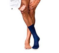 FALKE No. 9 M So cotone filo di Scozia tinta unita 1 paio, Calzini Uomo, Blu Royal Blue 6000, 39-40