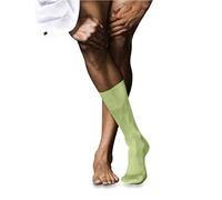 FALKE No. 9 M So cotone filo di Scozia tinta unita 1 paio, Calzini Uomo, Verde Lemon 7498, 41-42