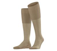 FALKE Oxford Stripe M Kh cotone al ginocchio fantasia 1 paio, Calzini lunghi Uomo, Marrone Camel 5038, 45-46
